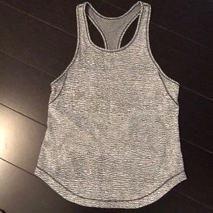 LuluLemon black and white tank top